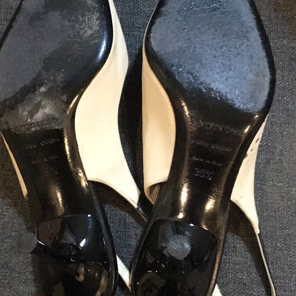 Sergio Rossi Pointed Toe Cut Out Sling - Picture 5 of 6